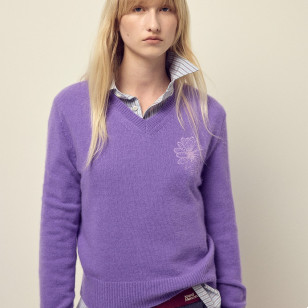 RACCOON 混紡V領 BLENDED V NECK  